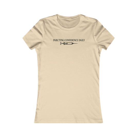 Injecting Confidence Daily Tee - Women's Motivational Shirt