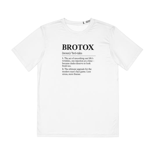 Men's BROTOX Polyester Tee - Smooth Skin, Less Stress, Modern Style