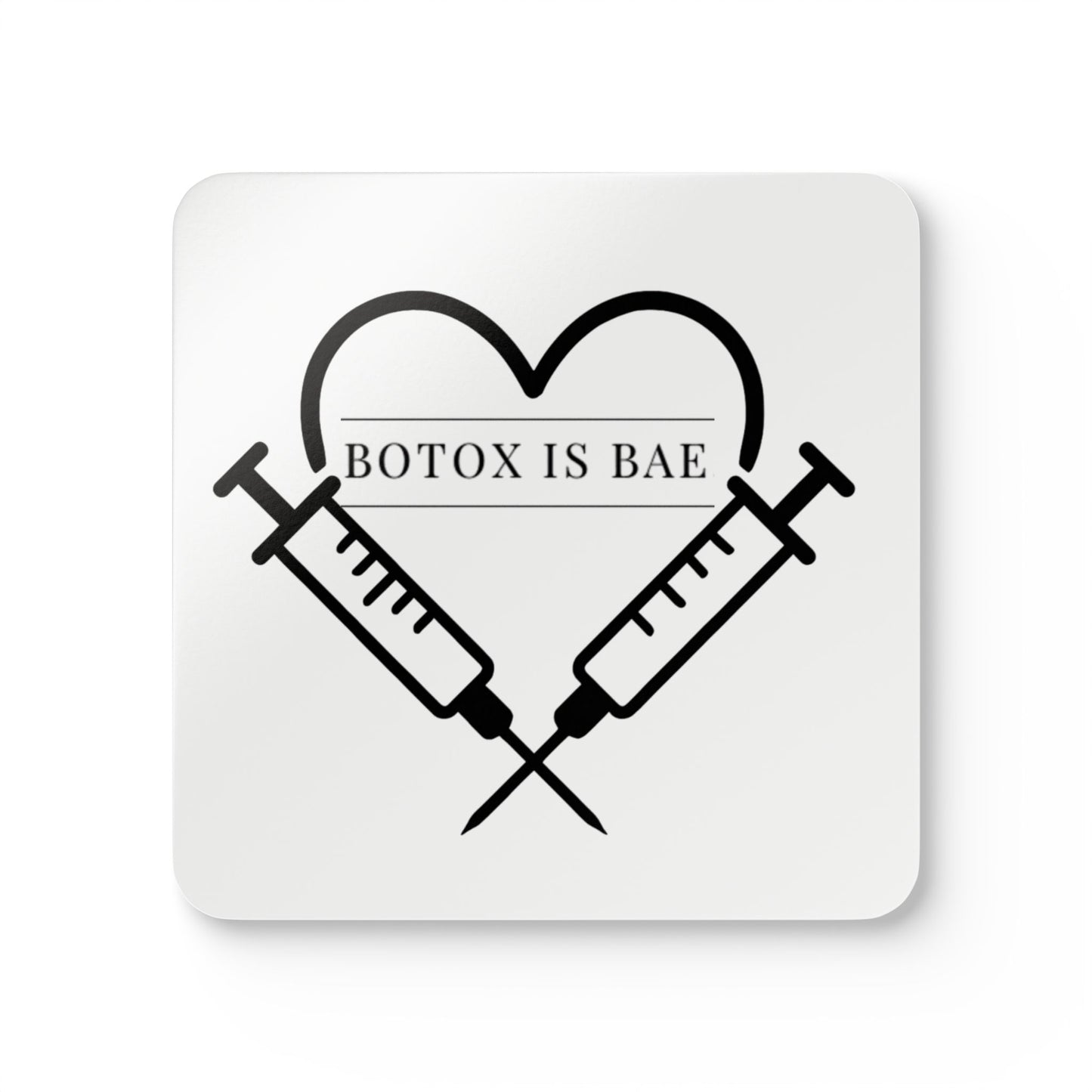 Botox is Bae Cork Coaster Set - Fun & Trendy Drink Coasters for Aesthetic Lovers