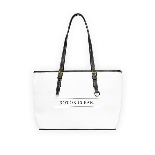 Trendy PU Leather Shoulder Bag - "Botox is Bae" Design